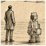 Gaudet Systems mark: a person and an AI agent standing together